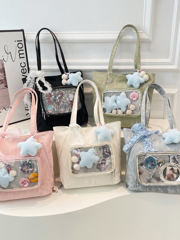 Women'S Young Bags - กระเป๋าสะพายหลังสองสายสไตล์เจ้าหญิงน่ารัก กระเป๋าสะพายไหล่เดี่ยวเรียบง่าย กระเป๋าถือหนัง PU นุ่มสำหรับสาวๆ กระเป๋าสีพื้นเรียบง่ายสไตล์ลำลอง