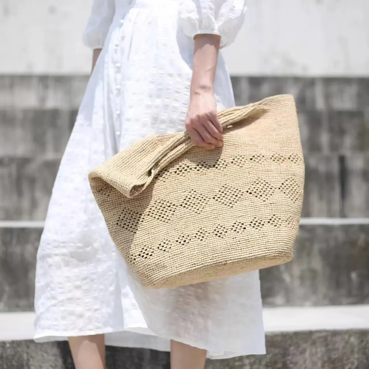 กระเป๋าถือสานจากหญ้าราฟเฟียธรร - Women'S Raffia Bags บทวิจารณ์และราคา