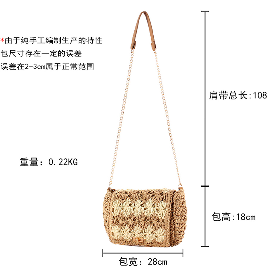 กระเป๋าสะพายข้างสานสำหรับผู้หญ - Women'S Raffia Bags บทวิจารณ์และราคา
