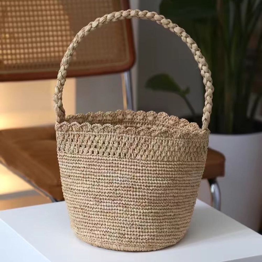 Handmade โครเชต์ฟางกระเป๋า Boh - Women'S Raffia Bags บทวิจารณ์และราคา